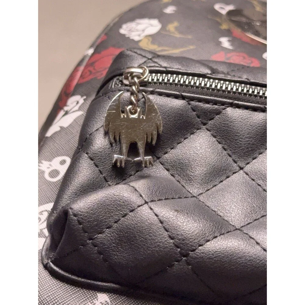 THE NIGHTMARE BEFORE CHRISTMAS JACK AND SALLY BLACK RED MINI BACKPACK Bioworld